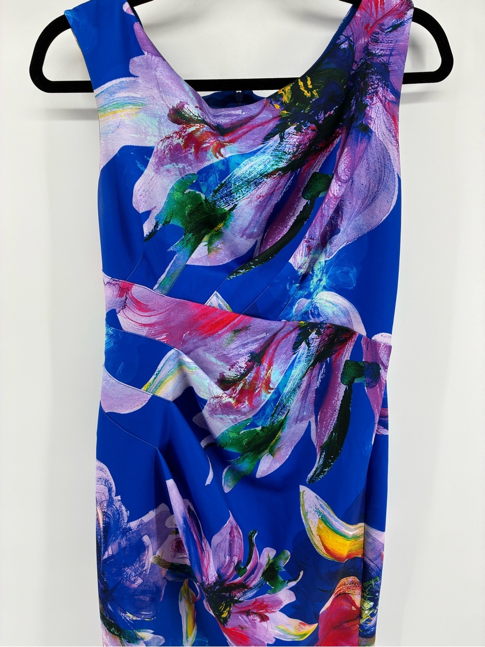 Joseph Ribkoff Blue Floral-Print Midi Dress - Picture 4 of 12